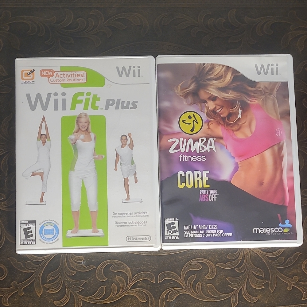 Nintendo Wii Zumba And Wii Fit Plus